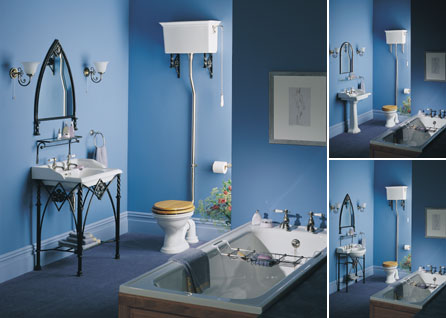 Ванная комната и голубой цвет-33