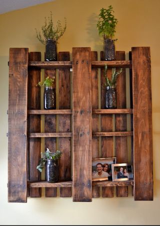 Мебель из деревянных паллетов-51