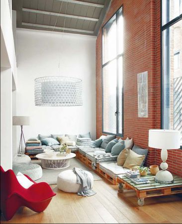 Мебель из деревянных паллетов-48